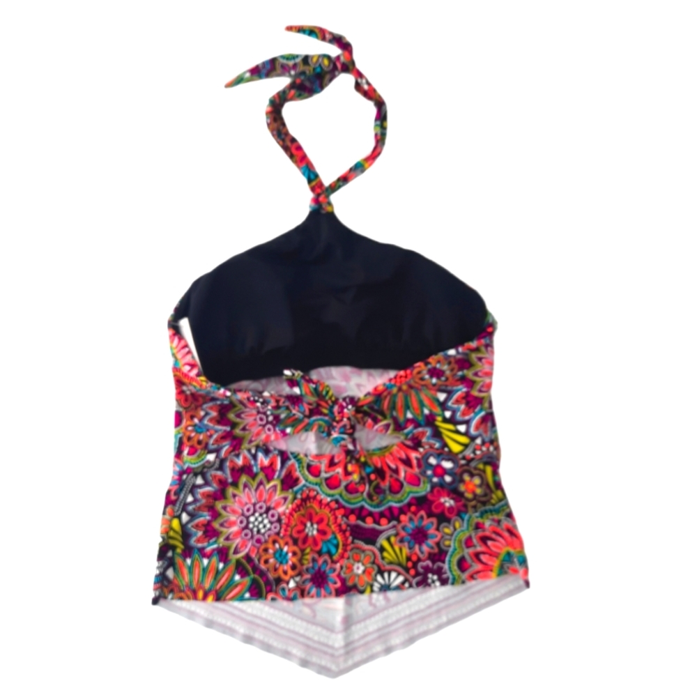 Women's Apt.9 Print Scarf-Hem Halter Tankini NWT - Picture 4 of 6